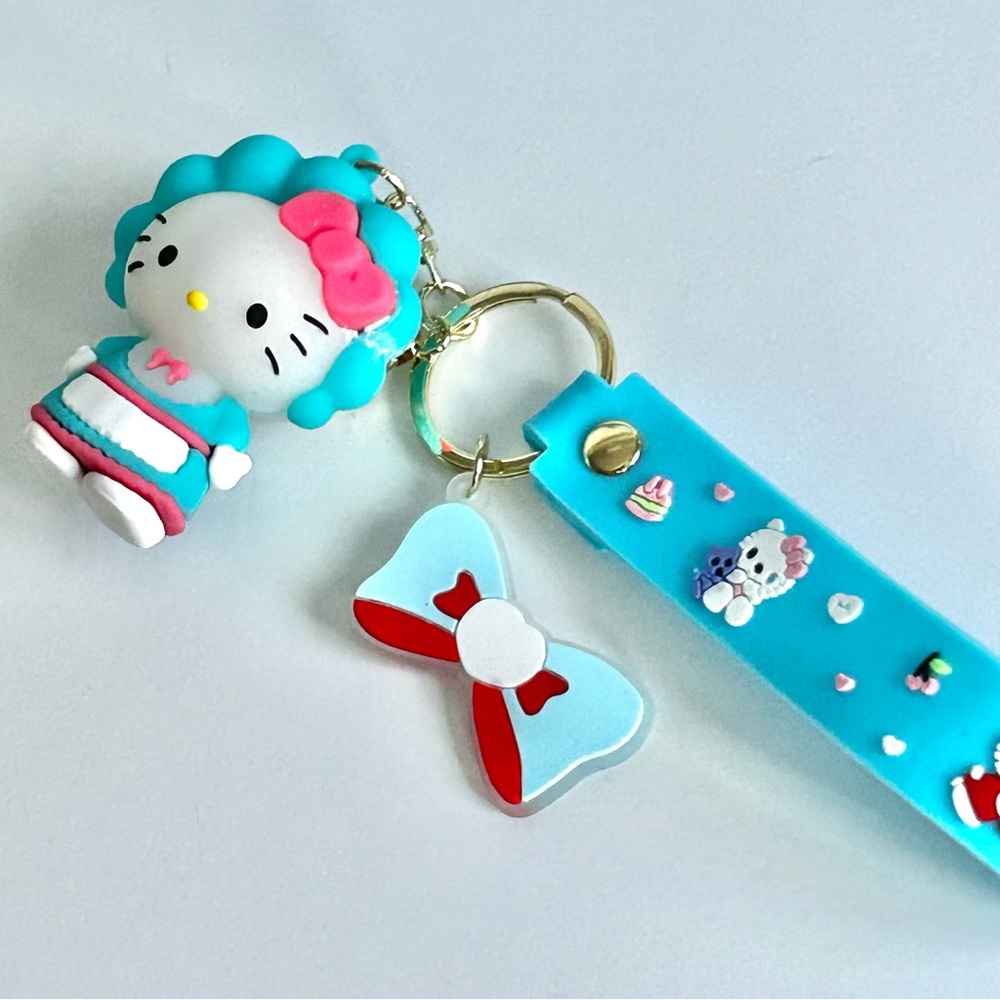 ❤️(HK0002) Hello Kitty Adorable 3-Piece Bundle. Small Backpack, Keychain & Duck - Picture 4 of 9